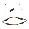 VK/04715/PE/D/GDB/W/63 - Χρυσό/Μαύρο. 3000K. 25W. 4x338lm. AC200-240V. 36°. LED Bridgelux 3030. Οροφής/κρεμαστό. < 45°C. 50.000hrs. Dim Yes, Triac. CRI>90. Αλουμίνιο. IP20 