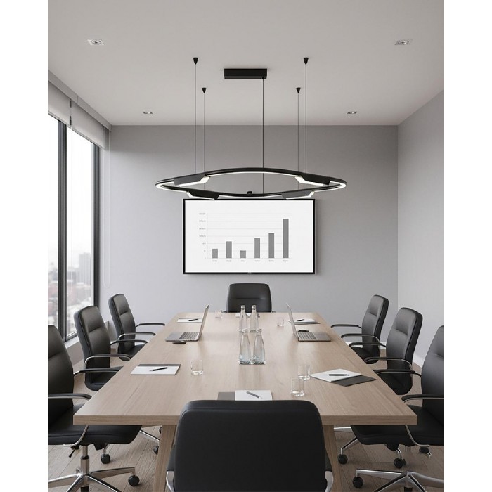 VK/04715/PE/D/B/W/63 - Μαύρο. 3000K. 25W. 4x338lm. AC200-240V. 36°. LED Bridgelux 3030. Οροφής/κρεμαστό. < 45°C. 50.000hrs. Dim Yes, Triac. CRI>90. Αλουμίνιο. IP20 VK/04715/PE/D/B/W/63 - Μαύρο. 3000K. 25W. 4x338lm. AC200-240V. 36°. LED Bridgelux 3030. Οροφής/κρεμαστό. < 45°C. 50.000hrs. Dim Yes, Triac. CRI>90. Αλουμίνιο. IP20