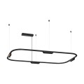 VK/04715/PE/D/B/W/113 - Μαύρο. 3000K. 25W. 4x338lm. AC200-240V. 36°. LED Bridgelux 3030. Οροφής/κρεμαστό. < 45°C. 50.000hrs. Dim Yes, Triac. CRI>90. Αλουμίνιο. IP20 