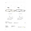 VK/04715/PE/D/B/W/113 - Μαύρο. 3000K. 25W. 4x338lm. AC200-240V. 36°. LED Bridgelux 3030. Οροφής/κρεμαστό. < 45°C. 50.000hrs. Dim Yes, Triac. CRI>90. Αλουμίνιο. IP20 