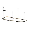 VK/04715/PE/D/GDB/W/163 - Χρυσό/Μαύρο. 3000K. 38W. 6x338lm. AC200-240V. 36°. LED Bridgelux 3030. Οροφής/κρεμαστό. < 45°C. 50.000hrs. Dim Yes, Triac. CRI>90. Αλουμίνιο. IP20 