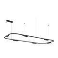 VK/04715/PE/D/B/W/163 - Μαύρο. 3000K. 38W. 6x338lm. AC200-240V. 36°. LED Bridgelux 3030. Οροφής/κρεμαστό. < 45°C. 50.000hrs. Dim Yes, Triac. CRI>90. Αλουμίνιο. IP20 