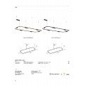 VK/04715/PE/D/B/W/163 - Μαύρο. 3000K. 38W. 6x338lm. AC200-240V. 36°. LED Bridgelux 3030. Οροφής/κρεμαστό. < 45°C. 50.000hrs. Dim Yes, Triac. CRI>90. Αλουμίνιο. IP20 
