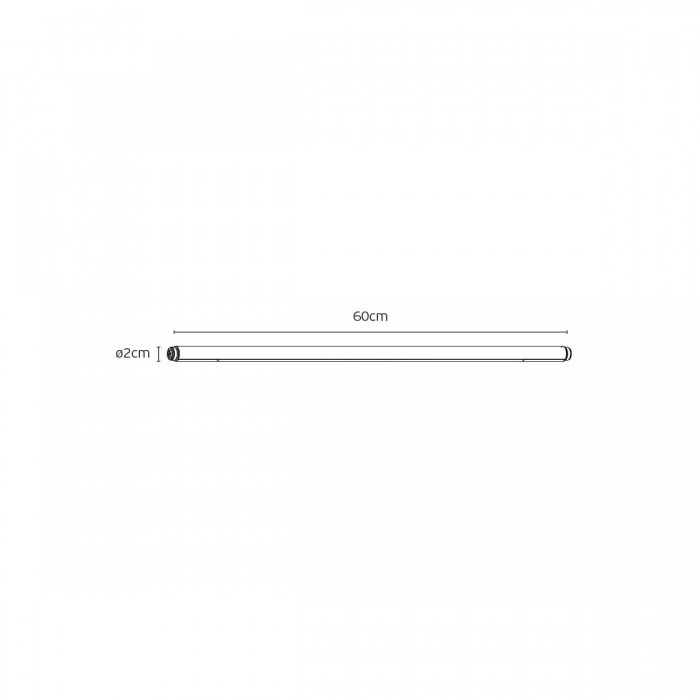 VK/04717/LIN/DA/GDB/W/60 - Σατινέ Χρυσό + μαύρο. 3000K. 506lm. 10W. CRI>90. 60cm φωτιστικό ράγας LED. DC48V. Dim Dali. 110°. LED Bridgelux BXEX 2835. 50.000 hrs. -20°C → 45°C. Αλουμίνιο. IP20