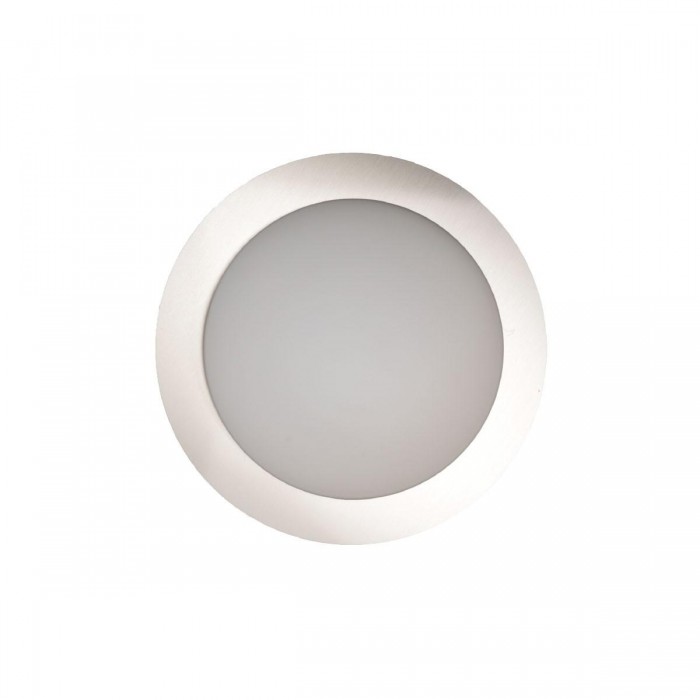 VK/04577/CE/MC/W - Φωτιστικό LED οροφής, νίκελ ματ. 3000K. 1.200lm. 12W. CRI>80. IP20