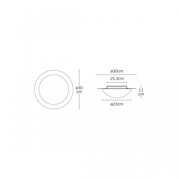VK/04577/CE/WD/W - Φωτιστικό LED οροφής, Φυσικό ξύλο. 3000K. 1.200lm. 12W. CRI>80. IP20 VK/04577/CE/WD/W - Φωτιστικό LED οροφής, Φυσικό ξύλο. 3000K. 1.200lm. 12W. CRI>80. IP20