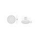 VK/04578/CE/GD/W - Φωτιστικό LED οροφής, χρυσό. 3000K. 1.200lm. 12W. CRI>80. IP20