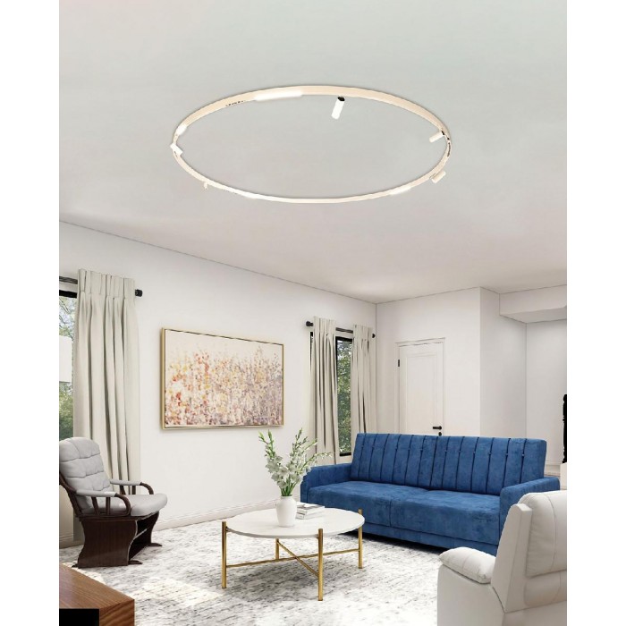 VK/04627/TR/DA/2/B/W - ENTO, Led φωτιστικό για μαγνητική στρογγυλή ράγα DALI, 48V. 3000K. 12W. 1010lm. CRI>90, για διάμετρο 2μ., μαύρο VK/04627/TR/DA/2/B/W - ENTO, Led φωτιστικό για μαγνητική στρογγυλή ράγα DALI, 48V. 3000K. 12W. 1010lm. CRI>90, για διάμετρο 2μ., μαύρο