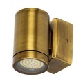 VK/01045/ABS - Φωτιστικό τοίχου, 240V, GU10. Max 12W (LED). IP65, ø6x11x10cm, μπρονζέ
