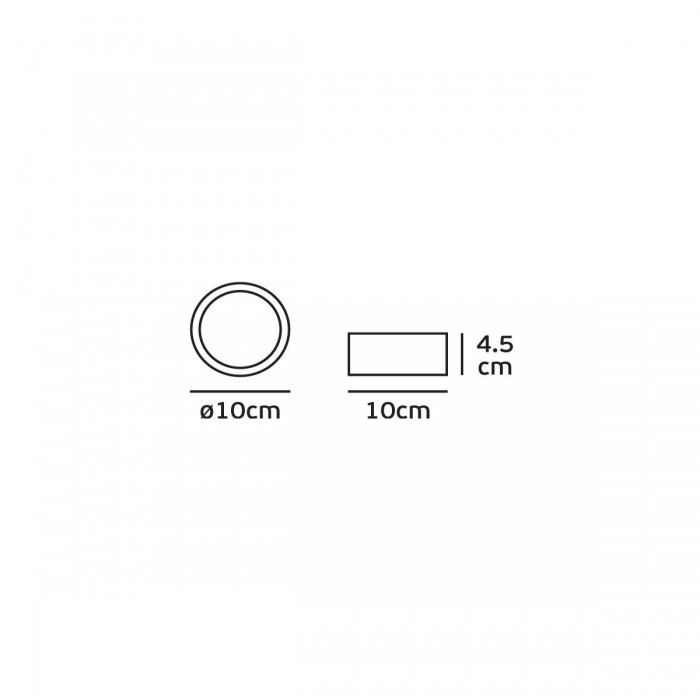 VK/01048/NB - Σποτ οροφής, 240V, GX53. Max 7W (LED). IP65, ø10x4.5cm, φυσικός μπρούτζος VK/01048/NB - Σποτ οροφής, 240V, GX53. Max 7W (LED). IP65, ø10x4.5cm, φυσικός μπρούτζος