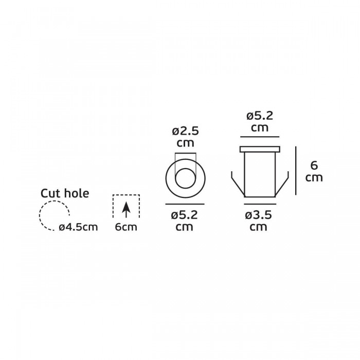 VK/02118/RGB/60 -<p>Φωτιστικό Led δαπέδου χωνευτό, 3x350mA, 3W, RGB, 60°, 200lm, CRI>80, IP68, ø5.2x8.1cm, ατσάλι</p> VK/02118/RGB/60 -<p>Φωτιστικό Led δαπέδου χωνευτό, 3x350mA, 3W, RGB, 60°, 200lm, CRI>80, IP68, ø5.2x8.1cm, ατσάλι</p>