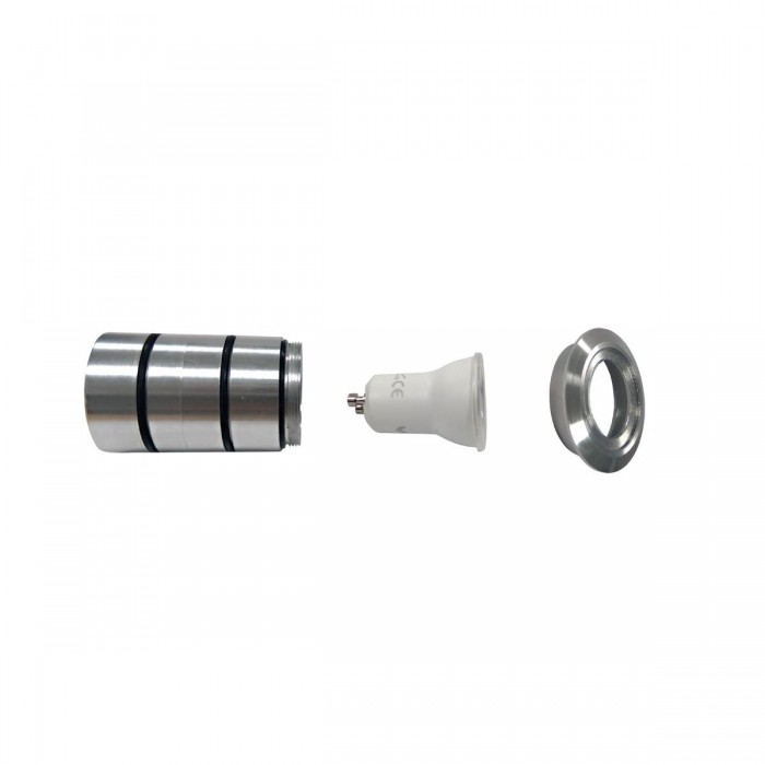 VK/01054/70/304/MC - Φωτιστικό δαπέδου χωνευτό, GU10/MR11 Max 6W (LED), Δαχτυλίδι ανοξείδωτο 304. IP65, ø5x7cm, νίκελ ματ VK/01054/70/304/MC - Φωτιστικό δαπέδου χωνευτό, GU10/MR11 Max 6W (LED), Δαχτυλίδι ανοξείδωτο 304. IP65, ø5x7cm, νίκελ ματ