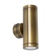 VK/01093/ABS - Φωτιστικό τοίχου, 240V, 2xGU10, 2x12W (LED), IP65, ø5x14.8x8.5cm, μπρονζέ VK/01093/ABS - Φωτιστικό τοίχου, 240V, 2xGU10, 2x12W (LED), IP65, ø5x14.8x8.5cm, μπρονζέ