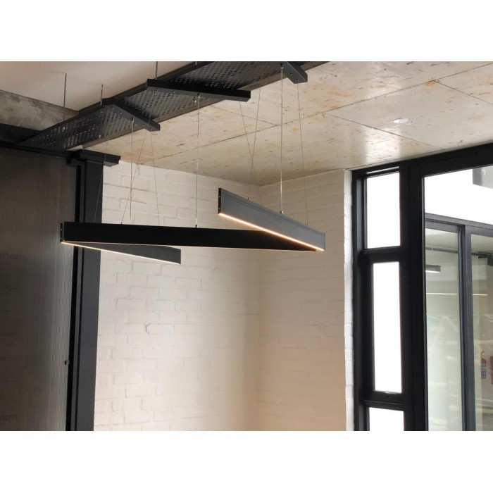 VK/04402/120/B/W - Γραμμικό φωτιστικό κρεμαστό LED, 220-240V, 25W, 3000K, 595lm, IP45, 119.9x100cm, μαύρο VK/04402/120/B/W - Γραμμικό φωτιστικό κρεμαστό LED, 220-240V, 25W, 3000K, 595lm, IP45, 119.9x100cm, μαύρο