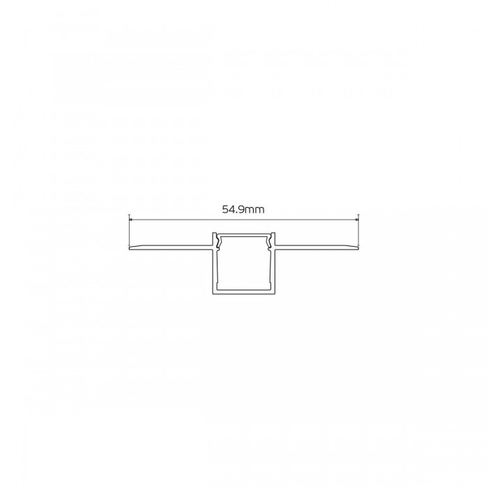 VK/25/B/W/2 - Προφίλ αλουμινίου για LED ταινίες, IP20. Προφίλ αλουμινίου, μαύρο, 2m με λευκό κάλυμμα & στοπ. 2.000x72(21)x29.8mm VK/25/B/W/2 - Προφίλ αλουμινίου για LED ταινίες, IP20. Προφίλ αλουμινίου, μαύρο, 2m με λευκό κάλυμμα & στοπ. 2.000x72(21)x29.8mm