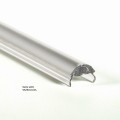 VK/02/W - Προφίλ αλουμινίου για LED ταινίες, IP20. Λευκό. 2000x28x9mm