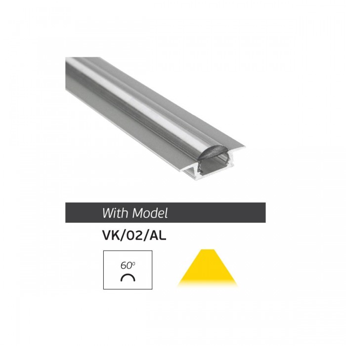 VK/K01U/W - Κάλυμμα πρισματικό για προφίλ, Λευκό. 2000x14x10mm VK/K01U/W - Κάλυμμα πρισματικό για προφίλ, Λευκό. 2000x14x10mm