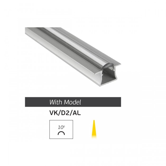 VK/K01U/W - Κάλυμμα πρισματικό για προφίλ, Λευκό. 2000x14x10mm VK/K01U/W - Κάλυμμα πρισματικό για προφίλ, Λευκό. 2000x14x10mm