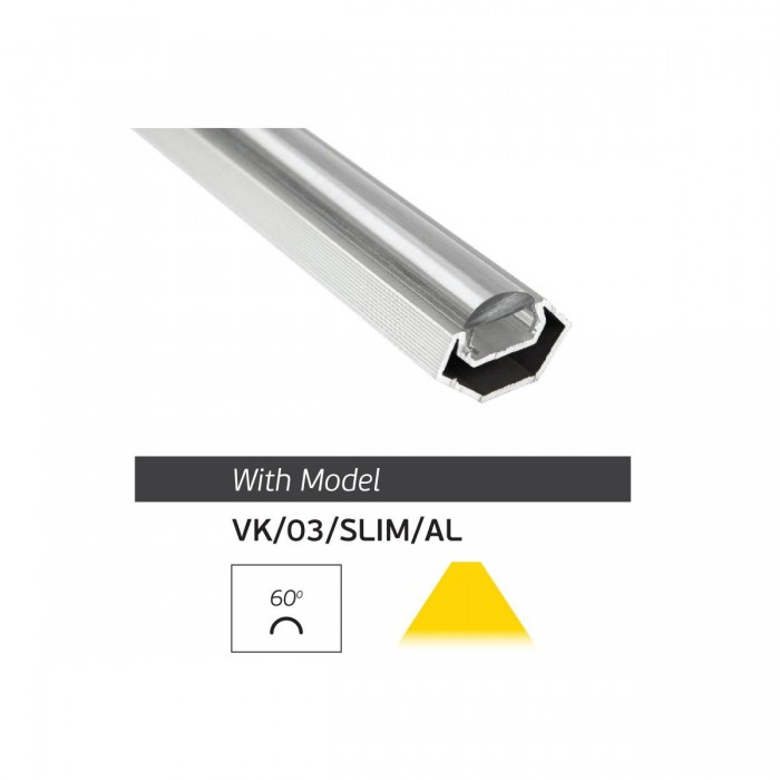 VK/K01U/W - Κάλυμμα πρισματικό για προφίλ, Λευκό. 2000x14x10mm VK/K01U/W - Κάλυμμα πρισματικό για προφίλ, Λευκό. 2000x14x10mm