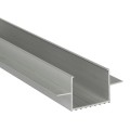 VK/07R/TRIMLESS/AL - Προφίλ αλουμινίου χωνευτό trimless, για LED ταινίες, IP20. 2000x57.8x27.2mm