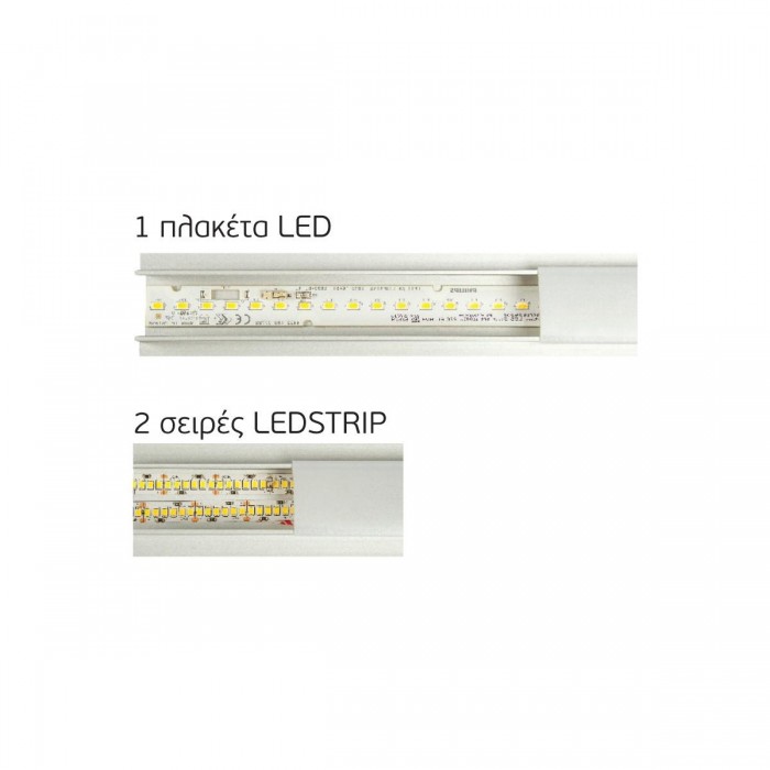 VK/07R/TRIMLESS/AL - Προφίλ αλουμινίου χωνευτό trimless, για LED ταινίες, IP20. 2000x57.8x27.2mm VK/07R/TRIMLESS/AL - Προφίλ αλουμινίου χωνευτό trimless, για LED ταινίες, IP20. 2000x57.8x27.2mm