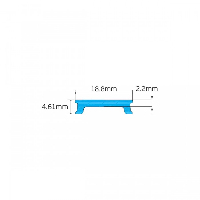 VK/K10/W - Κάλυμμα για προφίλ VK/10. Λευκό. 2000x18.8x4.61mm VK/K10/W - Κάλυμμα για προφίλ VK/10. Λευκό. 2000x18.8x4.61mm
