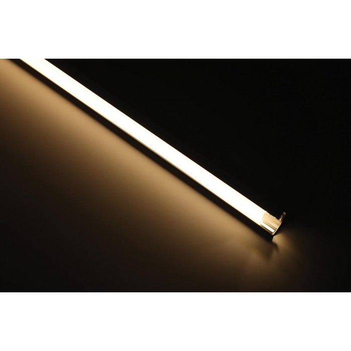 VK/28/B/W/2 - Προφίλ αλουμινίου γωνιακό για LED ταινίες, IP20. Μαύρο προφίλ 2m με 2m λευκό κάλυμμα & 2 καπάκια και αγκράφες. 2.000x18x18mm