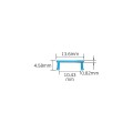 VK/K28/W - Κάλυμμα για προφίλ VK/28. Λευκό. 2000x13.6x4.58mm VK/K28/W - Κάλυμμα για προφίλ VK/28. Λευκό. 2000x13.6x4.58mm