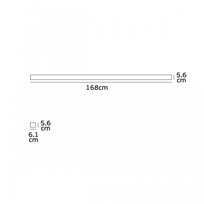 VK/04156/168/B/W - LED Γραμμικό φωτιστικό, οροφής/κρεμαστό, 31W, 4.800lm, 168cm, 3000K, 220-240V, IP20, μαύρο VK/04156/168/B/W - LED Γραμμικό φωτιστικό, οροφής/κρεμαστό, 31W, 4.800lm, 168cm, 3000K, 220-240V, IP20, μαύρο