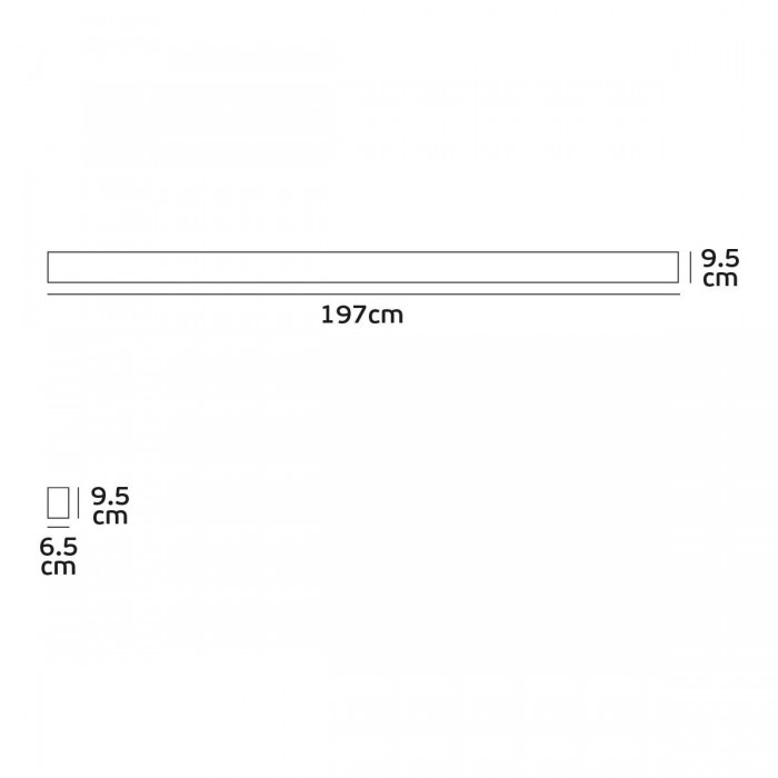 VK/04158/197/B/C - LED Γραμμικό φωτιστικό, οροφής/κρεμαστό, 37W, 5.600lm, 197cm, 4000K, 220-240V, IP20, μαύρο