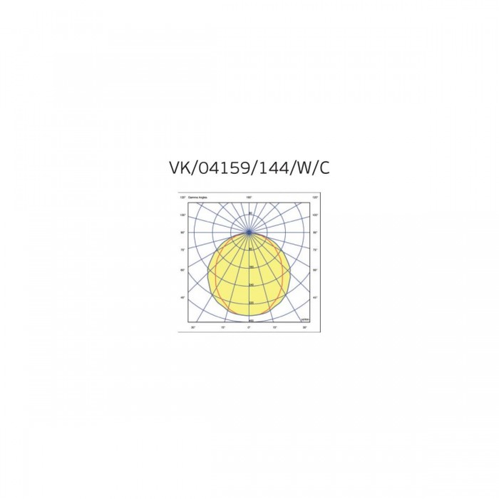 VK/04159/144/W/C - LED Γραμμικό φωτιστικό, χωνευτό, 26W, 4.000lm, 143.5cm, 4000K, 220-240V, IP20, λευκό