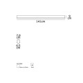 VK/04160/141/C - LED Γραμμικό φωτιστικό, χωνευτό Trimless, 26W, 4.000lm, 141cm, 4000K, 220-240V, IP20 VK/04160/141/C - LED Γραμμικό φωτιστικό, χωνευτό Trimless, 26W, 4.000lm, 141cm, 4000K, 220-240V, IP20