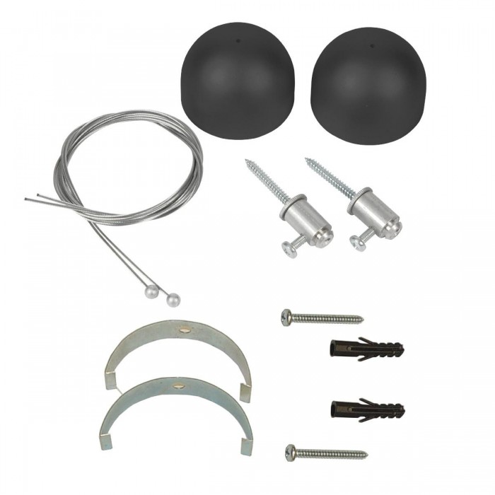 VK/04158/B/SRK/2 - Ανάρτηση κρεμαστή με 2m συρματόσχοινο, μαύρη VK/04158/B/SRK/2 - Ανάρτηση κρεμαστή με 2m συρματόσχοινο, μαύρη