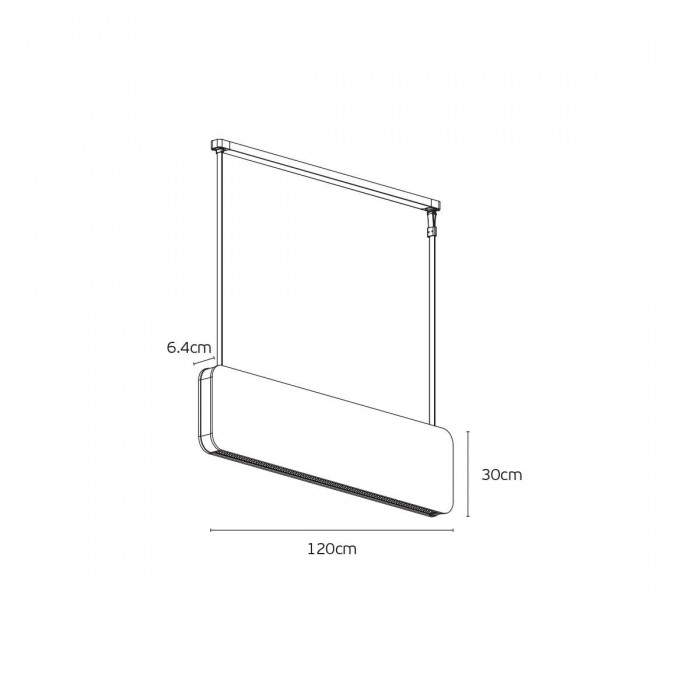 VK/04562/120/GR/C/DA - MUTE, Ηχομονωτικά φωτιστικά Led, Up/Down. 4000K. 45W. 6300lm (Up 2100lm, Down 4200lm). Up 130°/Down 65°, CRI>80. IP20, Dimmable DALI, πράσινο