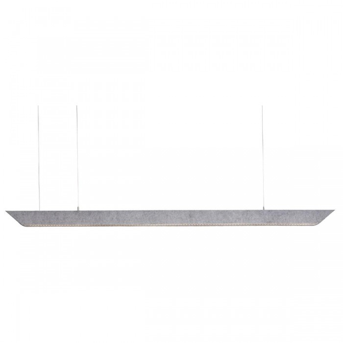 VK/04564/138G/W/DA - MUTE, Ηχομονωτικά φωτιστικά Led, 3000K. 36W. 4400lm. 75°, CRI>80. L. 138.2cm IP20,  Dimmable DALI, γκρι