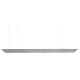 VK/04564/138G/W/DA - MUTE, Ηχομονωτικά φωτιστικά Led, 3000K. 36W. 4400lm. 75°, CRI>80. L. 138.2cm IP20,  Dimmable DALI, γκρι