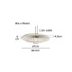 VK/04254PE/GD/WW - Φωτιστικό LED κρεμαστό, 220-240V, 8W, 190lm, 2700K, IP20, ø61-74x4-16.5cm, χρυσό VK/04254PE/GD/WW - Φωτιστικό LED κρεμαστό, 220-240V, 8W, 190lm, 2700K, IP20, ø61-74x4-16.5cm, χρυσό