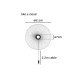 VK/04255WA/B/WW - Επίτοιχο φωτιστικό, 220-240V, 8W, 2700K, IP20, ø61-74cm, μαύρο VK/04255WA/B/WW - Επίτοιχο φωτιστικό, 220-240V, 8W, 2700K, IP20, ø61-74cm, μαύρο