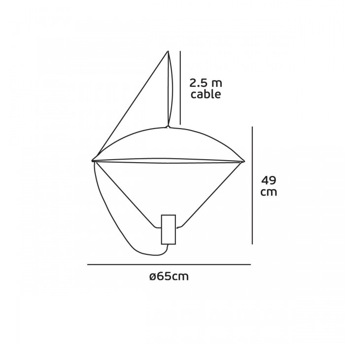 VK/04256PE/GR - Φωτιστικό κρεμαστό, 220-240V, GU10, Max 12W (LED), IP20, ø65x49cm, πράσινο+λευκό