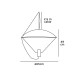 VK/04256PE/GR - Φωτιστικό κρεμαστό, 220-240V, GU10, Max 12W (LED), IP20, ø65x49cm, πράσινο+λευκό VK/04256PE/GR - Φωτιστικό κρεμαστό, 220-240V, GU10, Max 12W (LED), IP20, ø65x49cm, πράσινο+λευκό