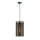 VK/03164/DG/25 - Φωτιστικό PVC/μέταλλο, 240V, Ε27, Max 10W (LED), IP20, ø25x45cm, σκούρο γκρι