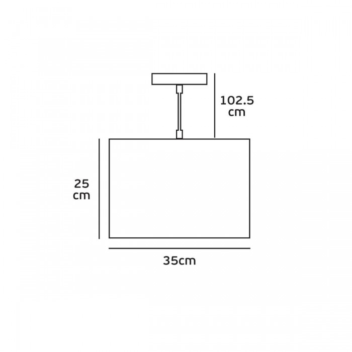 VK/03164/DG/35 - Φωτιστικό PVC/μέταλλο, 240V, Ε27, Max 10W (LED), IP20, ø35x25cm, σκούρο γκρι VK/03164/DG/35 - Φωτιστικό PVC/μέταλλο, 240V, Ε27, Max 10W (LED), IP20, ø35x25cm, σκούρο γκρι