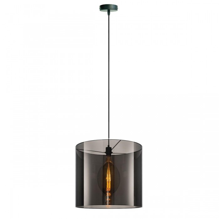 VK/03164/DG/5045 - Φωτιστικό PVC/μέταλλο, 240V, Ε27, Max 10W (LED), IP20, ø50x45cm, σκούρο γκρι