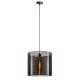 VK/03164/DG/5045 - Φωτιστικό PVC/μέταλλο, 240V, Ε27, Max 10W (LED), IP20, ø50x45cm, σκούρο γκρι