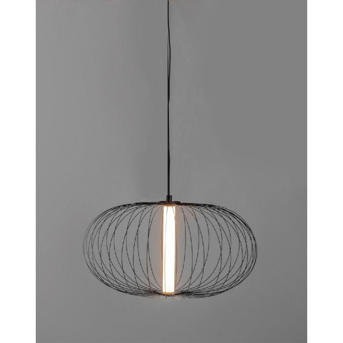 VK/04388/PE/B/W - Φωτιστικό LED κρεμαστό, 220-240V, 5W, 2700K, 350lm, CRI>80, IP20, ø50x26cm, μαύρο VK/04388/PE/B/W - Φωτιστικό LED κρεμαστό, 220-240V, 5W, 2700K, 350lm, CRI>80, IP20, ø50x26cm, μαύρο