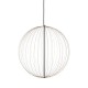 VK/04389/PE/BS/W - Φωτιστικό LED κρεμαστό, 220-240V, 10W, 2700K, 700lm, CRI>80, IP20, ø50cm, μπρονζέ