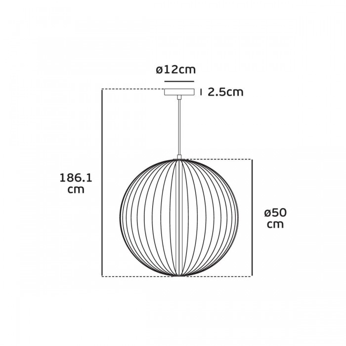 VK/04389/PE/B/W - Φωτιστικό LED κρεμαστό, 220-240V, 10W, 2700K, 700lm, CRI>80, IP20, ø50cm, μαύρο VK/04389/PE/B/W - Φωτιστικό LED κρεμαστό, 220-240V, 10W, 2700K, 700lm, CRI>80, IP20, ø50cm, μαύρο
