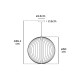 VK/04389/PE/B/W - Φωτιστικό LED κρεμαστό, 220-240V, 10W, 2700K, 700lm, CRI>80, IP20, ø50cm, μαύρο VK/04389/PE/B/W - Φωτιστικό LED κρεμαστό, 220-240V, 10W, 2700K, 700lm, CRI>80, IP20, ø50cm, μαύρο