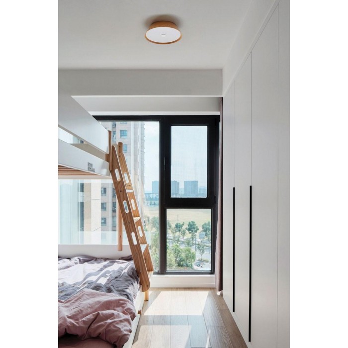 VK/04580/PE/DW/W/42 - Φωτιστικό LED οροφής, Σκούρο ξύλο. 3000K. 35W. 3900lm. CRI>90 ø42x8cm. IP20 VK/04580/PE/DW/W/42 - Φωτιστικό LED οροφής, Σκούρο ξύλο. 3000K. 35W. 3900lm. CRI>90 ø42x8cm. IP20