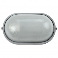 VK/01005/G - Χελώνα οβάλ εξωτερικού χώρου, γκρι, χωρίς πλέγμα, MAX 60W
